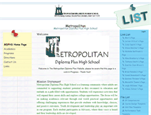 Tablet Screenshot of metropolitan.diplomaplus.net